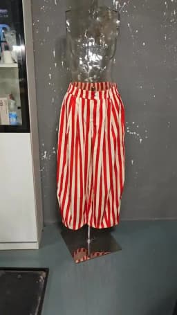 LGRQ Office Lady Casual Trousers Elastic High Waisted Striped Fashionable Wide Leg Pants 2026 Summer New Women's 19DB1959