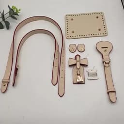 DIY Crochet Bag Making Kit Bag Base Bottom with Handle Extension Shoulder Straps Hardware Accessories for Knitting Tote Handbag