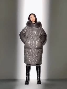 New Oversized Womens Down Cotton Jacket Winter Warm Jackets Coat Long Hooded Fur Collar Parka Overcoat Female Cold Jackets Black