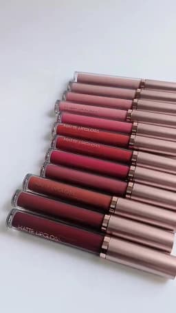 6Set Matte Lip Gloss AB Two Sets Not Stained with Cup Mouth Red Lip Gloss Moisturizing Long Lasting Not Easy To Fade Lip Gloss