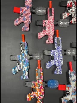 Set Electric Splatter Blaster Toy, Outdoor Team Games, Christmas, Halloween, Birthday, New Year Gift for Ages 14+