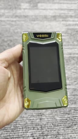 2G Outdoor Folding Senior Phone With Strong Battery Two Big Display Dual Sim Large Button SOS Key Speed Dial Loud Voice Phone