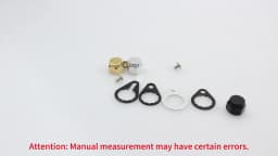 EKfan M8 Daiwa M7 Shimano Left / Right Hand Nut With Black 15MM Lock Washers and Screws For Baitcasting Fishing Reel DIY Parts
