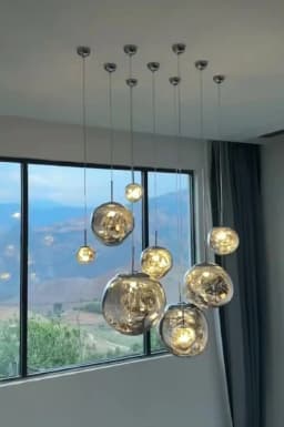 Nordic LED Lava Pendant Lights PVC Lighting Ideal for Living Room Indoor Decor Home Fixtures Loft Kitchen Hanging Lamp