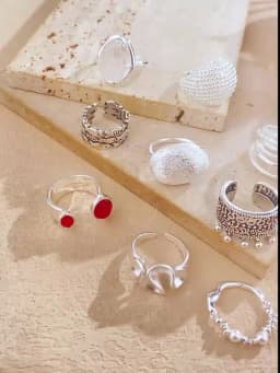 XIYANIKE Handmade White Crystal Bead Adjustable Finger Rings For Women Fashion New Female Jewelry Gift Party Holiday Anillos