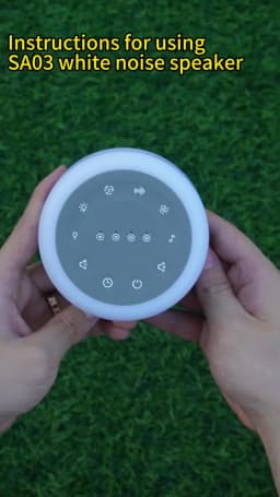 7 RGB Night Light & 24 Soothing Relax Sleep Sounds Machine with Adjustable Brightness Wireless Speaker White Noise Sound Machine