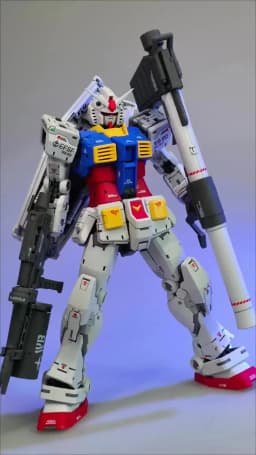 【IN STOCK】FAT CAT Model RX-78-2 2.0 MG 1/100 Assembly Model Kit Special RG Enlarged Version Action Figure Plastic Model Toy