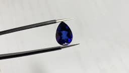 Box Pack Sapphire Stone Pear Cut 12×16mm Pass Test Mohs Hardness Gem Sapphire for Jewelry Making/Setting/Collection Gem Beads