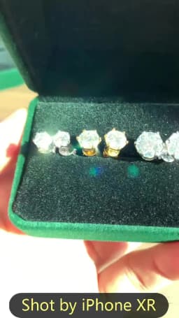 Premium 0.5-2ct Moissanite Diamond Stud Earrings for Women Orginal 925 Sterling Silver Screw Back Women Moissanite Earring 2026