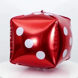 2/10/20/40pcs 18cm Cube Foil Balloons Dice Foil Ballon Casino Theme Party Adult Birthday Decor Las Vegas Party Poker Theme Party
