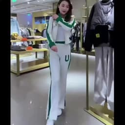 Plus Size 2022 Summer Youth Vitality Pants Set Long Sleeve Top Trousers Two Piece Set Elegant Women's Tracksuit Casual Clothing