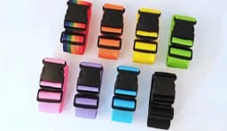 Straight Shaped Luggage Straps for Suitcase Polyester Luggage Belt with Adjustable Release Buckle Travel Accessory