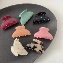 Small Flash Diamond Ice Cream Color Cute Girl Hairpin Good Texture Small and Exquisite Grasping Clip Hairpin Hair Accessories