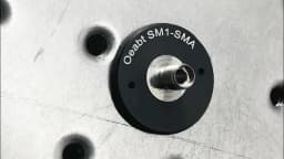 SMA Fiber Optic Adapter Plate Jumper Connector Adapter SMA Socket Flange SM1 Threaded Disc Coupling Cage Type Oeabt