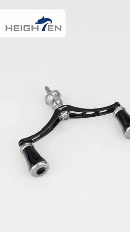 Heighten Spinning Reel Double Rocker Arms - 80/98mm Axle Spacing, 20mm Knob Diameter | Fits Daiwa & Shimano Reel Mod Parts