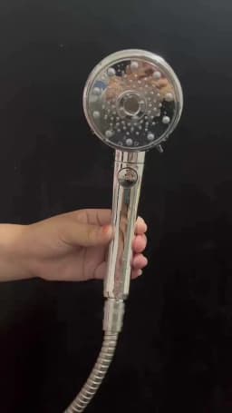Nano-Bubble Shower, 5 Modes, Handheld Water Stopper, Pressure Boosting Function, Water-Saving Design Shower
