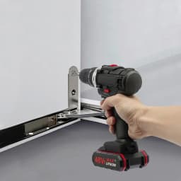 Electric Rotary Hammer Drill Brushed Motor 48VF Battery Powered 25-28Nm with 2 Batteries And 1 Charger for Drilling Work