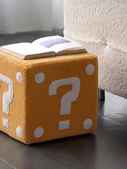 Household Dice Small Stool Shoes Stool Living Room Sofa Stool Children Cartoon Short Stool Net Red Dice Square Bench