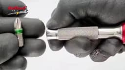 Rafford Screwdriver Bit Driver Pocket EDC 90° Pivot Retractable Lever for Extra Torque Interchangeable 1/4" Hex Bit Repair Tool