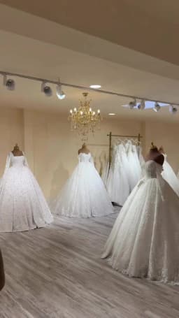 Customize Satin Wedding Dress Long Sleeve V-Neck Sequined Beading Luxury Bridal Dress Vestidos De Novia