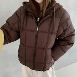 2026 Winter New Solid Color Long-sleeved Cotton Jacket Women's Fashion Versatile Hooded Bread Loose Korean Version Thick Coat
