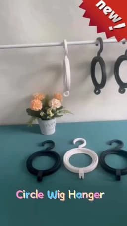 Hanging Wig Stand For Wigs White Black Wig Hanger For Multiple Wigs Durable Wig Holder For Salon Display Wall Wig Stand Holder