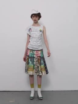 Spring Summer 2026 Women's Skirts Sexy Split Half Skirt Female Clothing Streetwear Printed Unique Design Skirt
