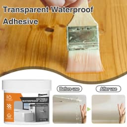 Transparent Invisible Waterproof Coating Sealant Anti-Leak Paste Glue With Brush Roof Bathroom Wall Crack Repair Adhesive