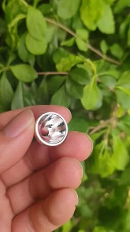 Smooth Orange Peel Reflector for Convoy T2 T3 Flashlight 5mm Bottom Hole