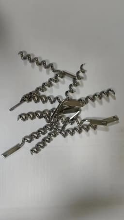 5pcs Replacement Stainless Steel Wine Opener Part With Countersunk Holes Metal Screw Corkscrew Wine Bottle Opener Insert Parts