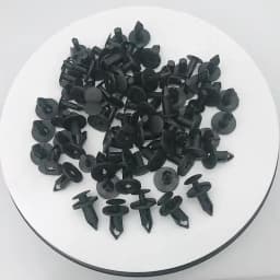 8mm Car Retainer Clips Plastic Fasteners Kit Auto Trim Panel Clip Black Car Body Bumper Rivet Set Replacement Push Pin 50PCS