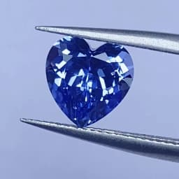 Lab Grown Sapphire Heart Shape Cornflower Color High Quality for DIY Jewelry Making Ring Main Materials Certificate