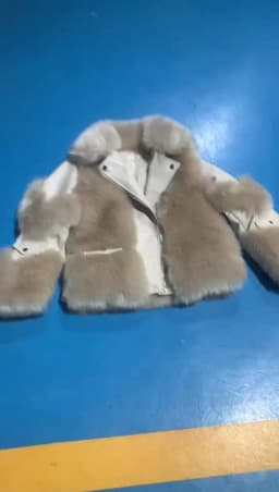 Women's Jacket with Artificial Fox Fur, Extra Thick, Warm, New