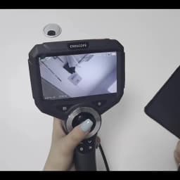 720 Degrees All Way Steering Industrial  Endoscope for Car Pipe Inspection Sewer Camera Borescope with 5 Inch