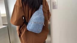 Korean Version Versatile Soft Leather Men's Casual Chest Bag Large Capacity Travel Women's Shoulder Crossbody Bag Backpack