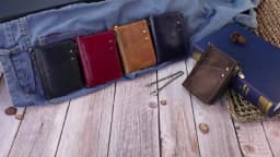 RFID Card Holder Wallet for Men Genuine Leather Small Money Bag Luxury Double Zipper Coin Pocket Quality Male Clutch Carteira