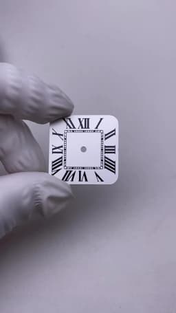 NH35 27mm Santos Square Dial Customizable Logo White/Black/Blue/Green/Brown No Luminous Fit NH35 NH36 NH38 Movement