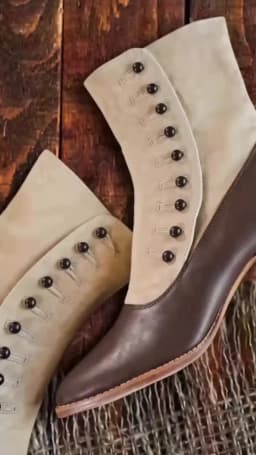 Mixed Colors SLIP-ON Women's Short Boots With Pointed Irregular Heels Round Pearl Buckle Street Trend Autumn Ankle Boots