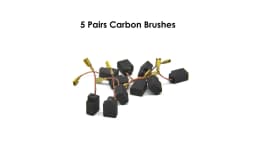 5 Pairs Carbon Brushes for Dewalt Angle Grinders D28111 D28116 6.35x10x13mm with Automatic Stop Power Tool Spare Parts