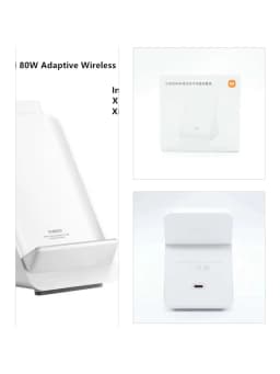Xiaomi 80W Adaptive Wireless Charging Stand With 120W Charger and 6A Type-c Cable 80W Max Fast Wireless Charge