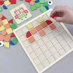 120PCS Montessori Cognition Puzzle Board Logical Training Matching Game Early Educational Toys Gifts For Children Kids