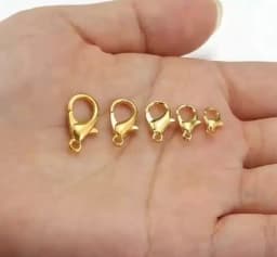 100pcs 10-18mm DIY Lobster Clasp for Bracelet Necklace Hooks Chain Closure Keychain