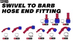 Universal AN6 AN8 AN10 Push-on Hose End Fittings Fuel Oil Cooler Hose Fitting 0 45 90 180 Degree Reusable Connection Adapter