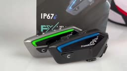 Motorcycle Intercom Bluetooth Helmet Headset Freedconn FX 10 Riders Pair Other Brands Motorbike Interphone Speaker Communicator