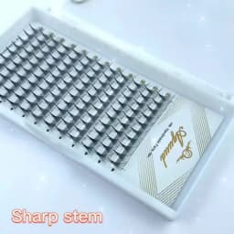 AGUUD Lashes Premade Narrow Fans 3D/5D/6D/8D/10D/12D Thin Stem Pointy Base Russian Volume Fan Eyelash Extensions Faux Mink