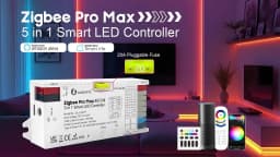 GL-C-601P  ZigBee 3.0 Pro Max 5 in 1 LED Controller RGBCCT RGBW RGB CCT Dim Light Mix 20A Pluggable Fuse App Voice GLEDOPTO