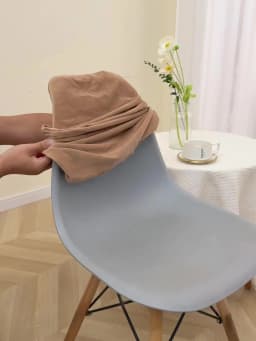 1PC Velvet Shell Chair Cover Stretch Spandex Armless Chair Covers Solid Color Elastic Dining Seat Case Wedding Hotel Banquet