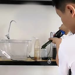 Mini Camping Purification Water Filter Straw TUP Carbon Fiber Water Bag for Survival or Emergency Supplies