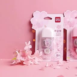 School Supplies Sakura Correction Tape Cute Small Portable Small Fresh Students with Large Capacity Correction Tape