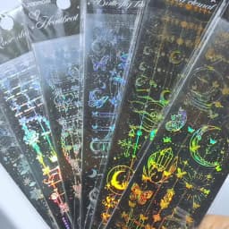 3-18PCS Korean Deco Sticker Pack for Scrapbooking Journaling DIY Projects - 6 Aesthetic Designs - 3D Laser Printing - Cute & Fun